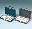 Standard D-6 Black Dots In Attache Case - Dominoes Double 6