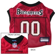 Tampa Bay Buccaneers Red Mesh Pet Football Jersey Large