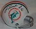Larry Csonka Autographed/Hand Signed Miami Dolphins 2-Bar Mini Helmet with HOF 87 Inscription