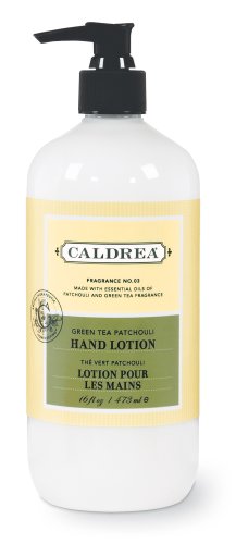 Caldrea Hand Lotion, Green Tea Patchouli, 16-Ounce Bottles (Pack of 6) by Caldrea