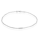 10K White Gold 4+1 Be and Bars Chain 9