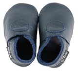 Bobux Infant Baby Boy Crib Shoes Navy Eco Leather