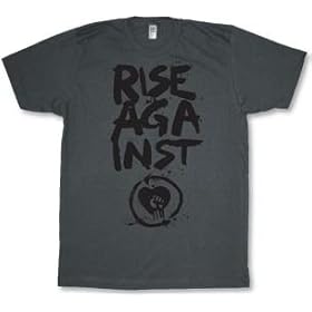 Rise Against Bullseye Guys T-shirt in Charcoal - Ships in ''24'' Hours!