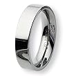 Flat Polished Tungsten Carbide Ring (6.0 mm) - Sizes 6-13