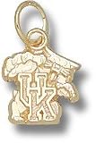 Kentucky 10KT UK Wildcat 3/8 Pendant