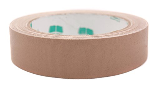 1" Light Brown Colored Premium-Cloth Book Binding Repair Tape | 15 Yard Roll (BookGuard Brand)