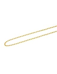 Ladies Real Solid 10K Yellow Gold Ball Link Chain Necklace 16" 18" 20" 22" 24"