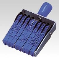 【クリックで詳細表示】回転ゴム印エルゴグリップ欧文8連(明朝体) CF-84M