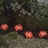 Smart Solar Ladybugs 4-pc. Solar Light Set