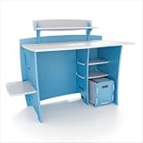 31o55nJ85rL. SL160  Legaré Multi Pack Desk+Shelves+Cart in blue and white painted finish