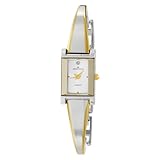 AK Anne Klein Women's 104875TTDI Two-Tone Diamond Bangle Watch