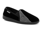 Dunlop Duncan Black Mens Slippers