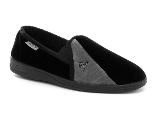 Dunlop Duncan Black Mens Slippers UK Size 11