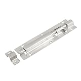 uxcell　バレルボルト　ロックラッチ　ドア　窓　ハードウェア　14.6㎝長さ　シルバートーン