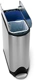 Simple Human recycling step can with two 5 gallon bins