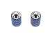 Search : Spider Black - Spiderman - Motorcycle Bike Bicycle - Tire Rim Valve Stem Caps - Blue
