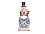 Certified International Winter Folk 17-Inch Candle Holder Centerpiece