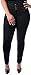 Eunina Women's Plus Size High Waisted Stretch Skinny Jeans Black