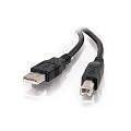 C2G 5m USB 2.0 A/B Cable - Cable USB (USB A, USB B, macho/macho, Negro, 0.183 kg)