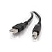 C2G 5m USB 2.0 A/B Cable - Cable USB (USB A, USB B, macho/macho, Negro, 0.183 kg)
