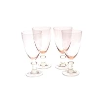 Certified International Pink 16-ounce All Purpose Goblet ,Set of 4
