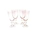 Certified International Pink 16-ounce All Purpose Goblet ,Set of 4