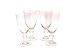 Certified International Pink 16-ounce All Purpose Goblet ,Set of 4