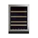 24 Beverage & Wine Cooler, Black Cabinet W/ Overlay Frame Glass Door