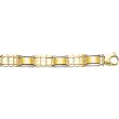 14K Two-Tone Gold Man's Links Bracelet - 8.5 inches