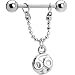 Stainless Steel 69 Logo Nipple Ring