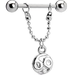 Stainless Steel 69 Logo Nipple Ring