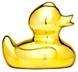 Present Time Bud Ceramic Gold Duck Money Box