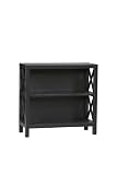 Review Linon 86104C124-01-KD-U / Linon Anna Collection 2-Shelf Bookcase, Antique Black