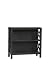 Linon Anna Collection 2-Shelf Bookcase, Antique Black