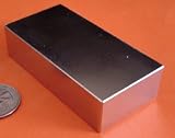 Applied Magnets - 4 X 2 x 1 Super Strong Rare Earth Neodymium Block Magnet