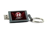Centon Tony Stewart Edition DataStick Keychain 2 GB USB 2.0 Flash Drive DSKN2GB-14TS