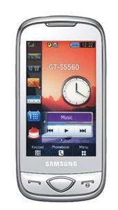 Marvel Samsung S5560 Unlocked Quad-Band GSM Mobile Phone with 5 MP Camera, Touch Screen, Wi-Fi and Bluetooth - International Version with no warranty (White)