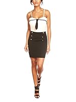 BANDIDA Vestido (Blanco / Negro)