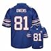 Terrell Owens Buffalo Bills #81 Replica Reebok NFL / AFL Anniversary Football Jersey (Blue)