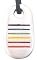 Gay Pride Rainbow Flag Silver Tone Pewter Pendant Necklace