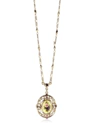 1928 Jewelry Vintage-Inspired Collection Long Pendant Necklace Rose Necklace