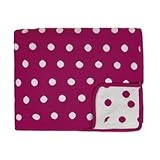 Bamboo Baby 100% Organic Knitted Baby Blanket in Fuchsia