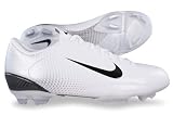 NIKE STEAM FG FOOTBALL BOOTS - WHITE / BLACK - SIZE UK 12