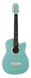 Luna Aurora Petite Dreadnought Acoustic Guitar, Azure - B000P4U91Q