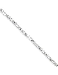 Sterling Silver Diamond Bracelet