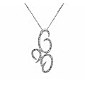 Damen-Halskette mit Anh�nger 9 Karat (375) Wei�gold 5.44.8924