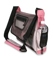 Ruckus Messenger Bag - Rose White / Granite Gray / Posey PINK;15.4