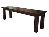 Homescapes Mangat Dining Bench Table,100% Mango Wood Furniture , Walnut Shade. 160x40x47cm