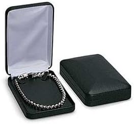 BLACK FAUX LEATH NECKLCE