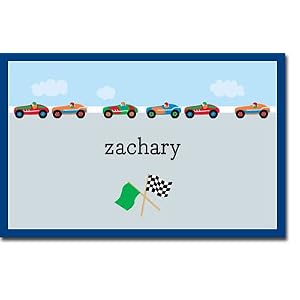 Boatman Geller Laminated Placemat - Race Cars